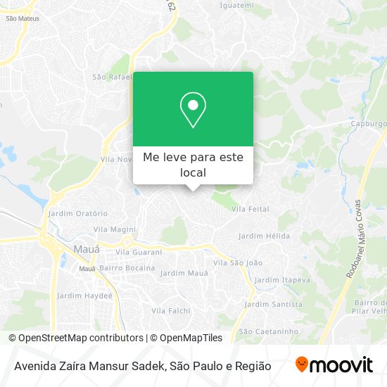 Avenida Zaíra Mansur Sadek mapa