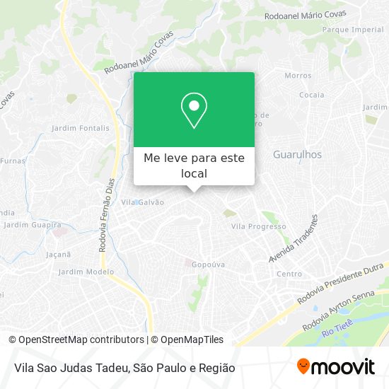 Vila Sao Judas Tadeu mapa