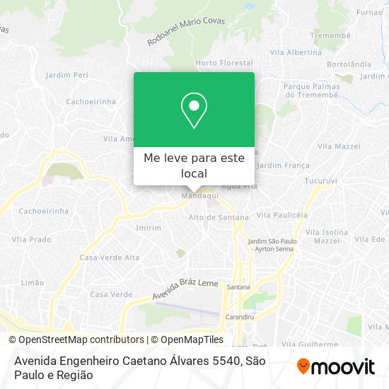 Avenida Engenheiro Caetano Álvares 5540 mapa