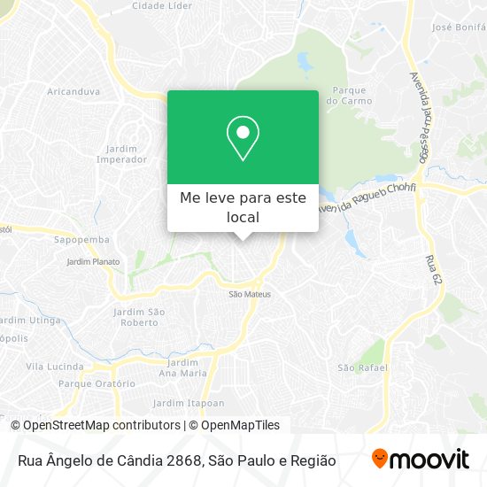 Rua Ângelo de Cândia 2868 mapa