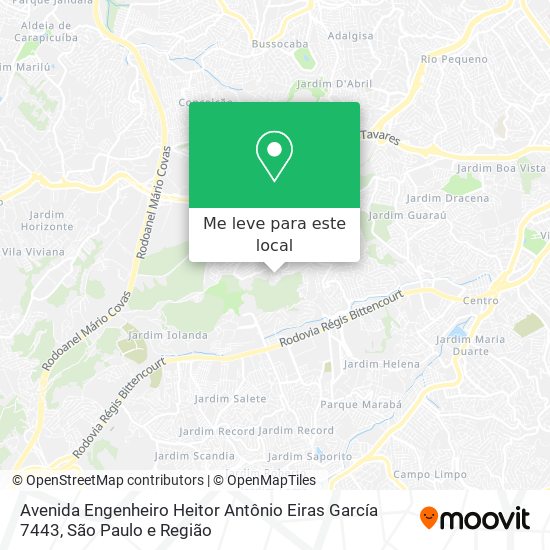 Avenida Engenheiro Heitor Antônio Eiras García 7443 mapa