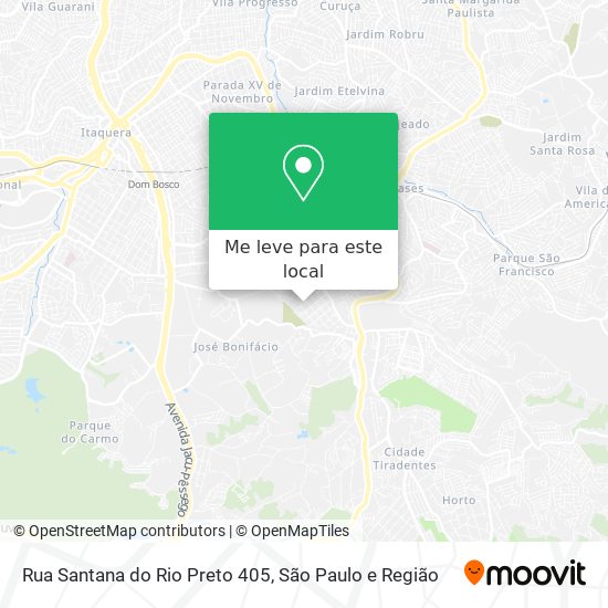 Rua Santana do Rio Preto 405 mapa