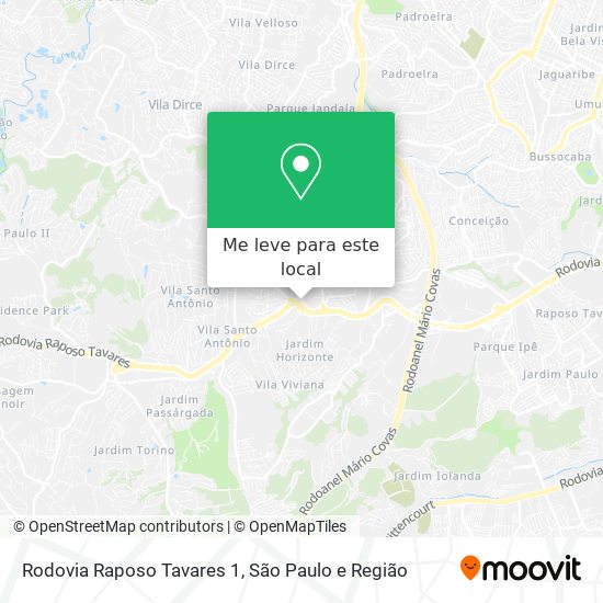 Rodovia Raposo Tavares 1 mapa