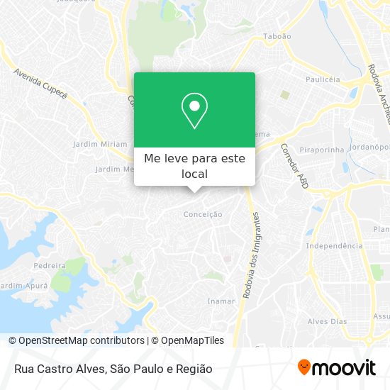 Rua Castro Alves mapa