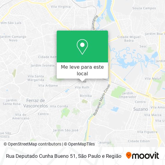 Rua Deputado Cunha Bueno 51 mapa
