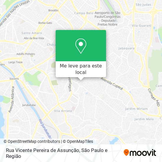 Rua Vicente Pereira de Assunção mapa