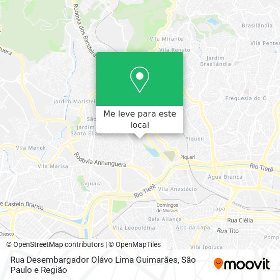 Rua Desembargador Olávo Lima Guimarães mapa