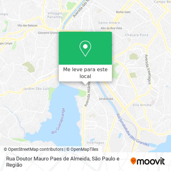 Rua Doutor Mauro Paes de Almeida mapa