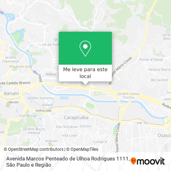 Avenida Marcos Penteado de Ulhoa Rodrigues 1111 mapa