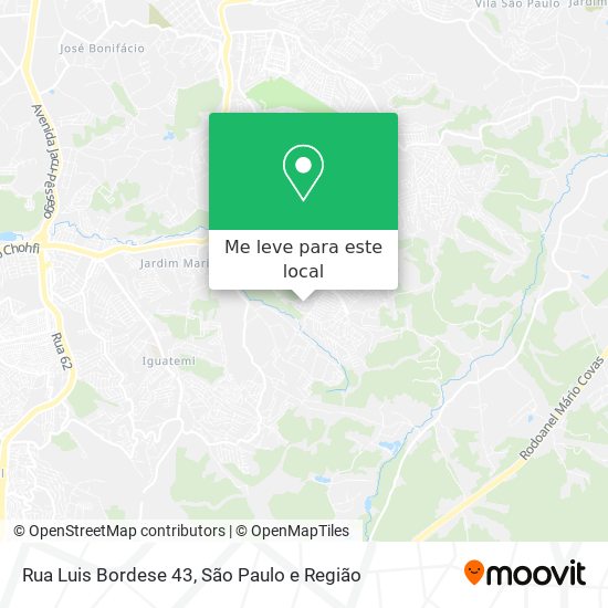 Rua Luis Bordese 43 mapa