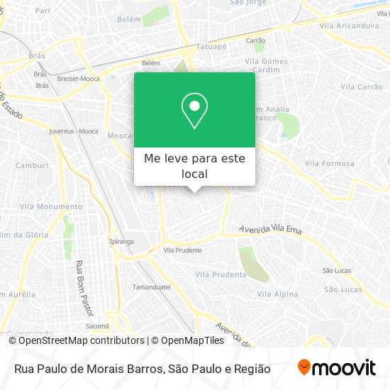 Rua Paulo de Morais Barros mapa