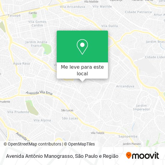 Avenida Antônio Manograsso mapa
