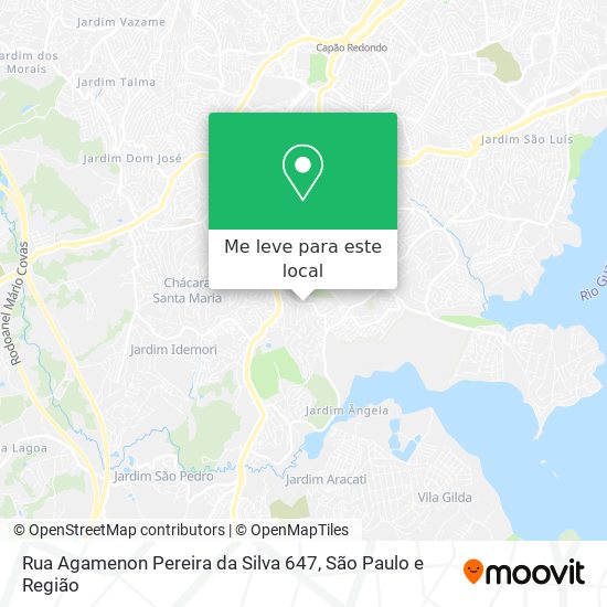 Rua Agamenon Pereira da Silva 647 mapa
