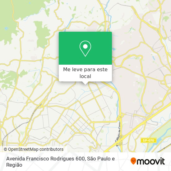 Avenida Francisco Rodrigues 600 mapa