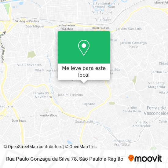 Rua Paulo Gonzaga da Silva 78 mapa