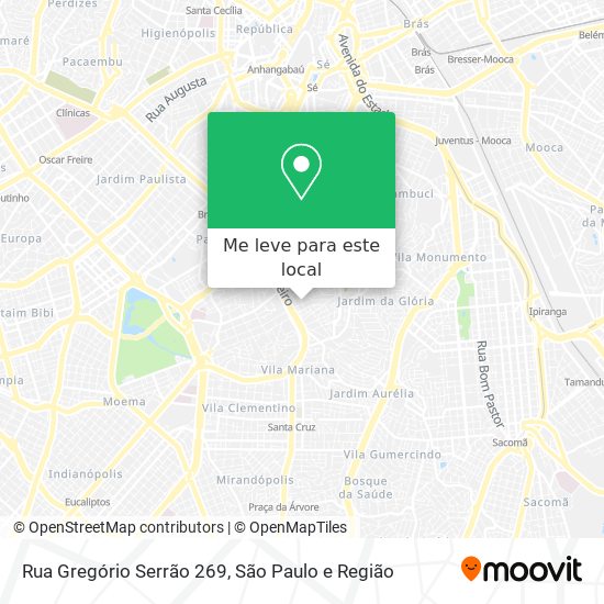 Rua Gregório Serrão 269 mapa