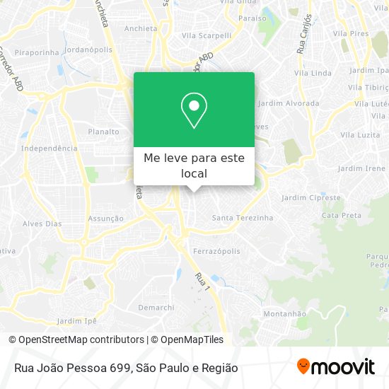 Rua João Pessoa 699 mapa