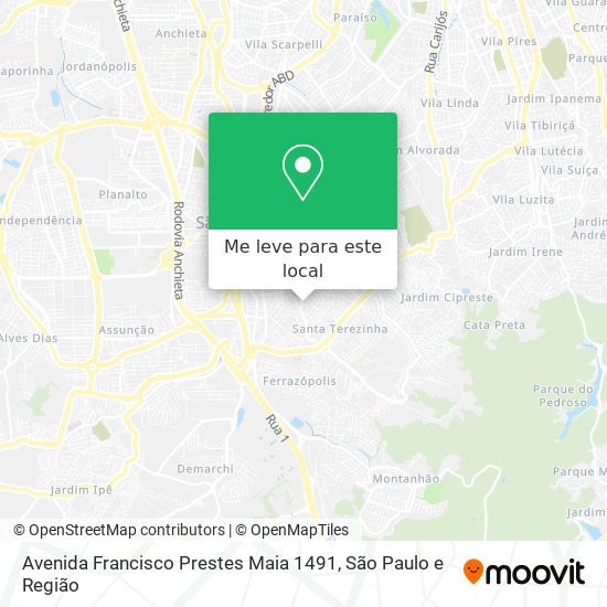 Avenida Francisco Prestes Maia 1491 mapa