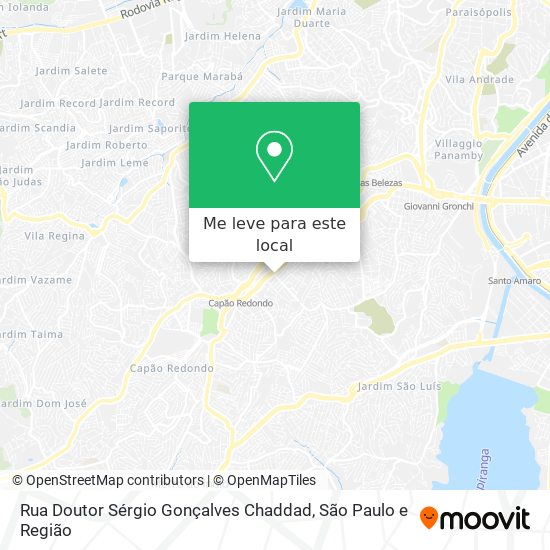 Rua Doutor Sérgio Gonçalves Chaddad mapa