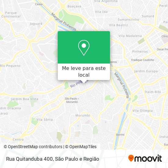 Rua Quitanduba 400 mapa
