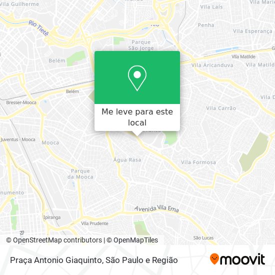 Praça Antonio Giaquinto mapa