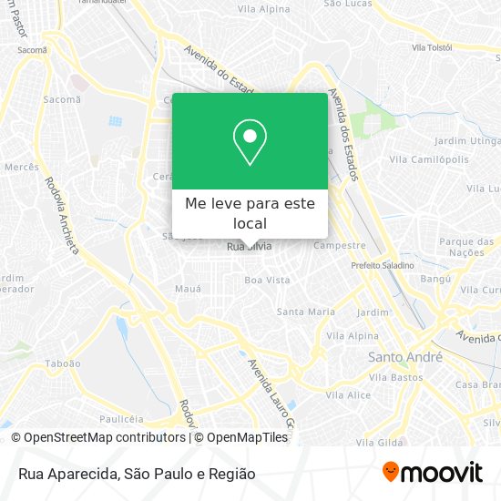 Rua Aparecida mapa