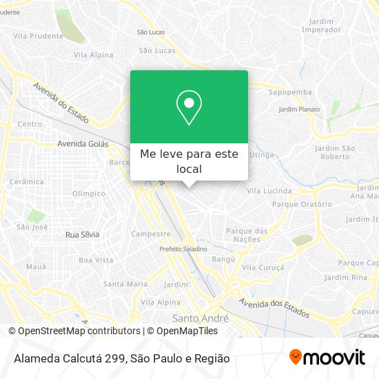 Alameda Calcutá 299 mapa