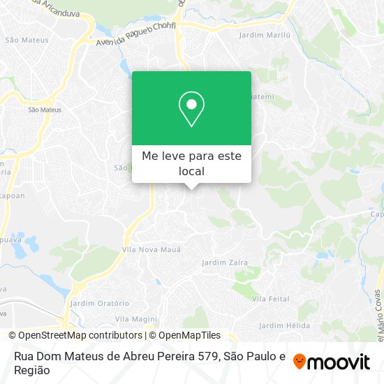 Rua Dom Mateus de Abreu Pereira 579 mapa