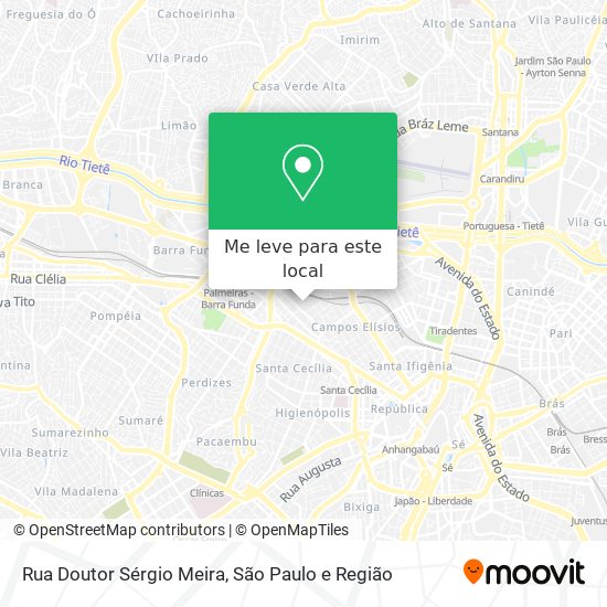 Rua Doutor Sérgio Meira mapa