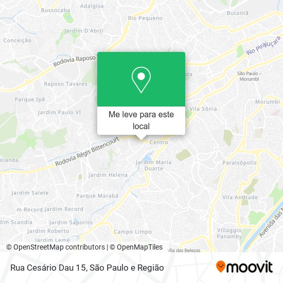 Rua Cesário Dau 15 mapa