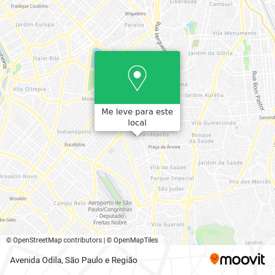 Avenida Odila mapa