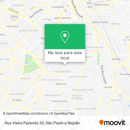 Rua Vieira Fazenda 30 mapa