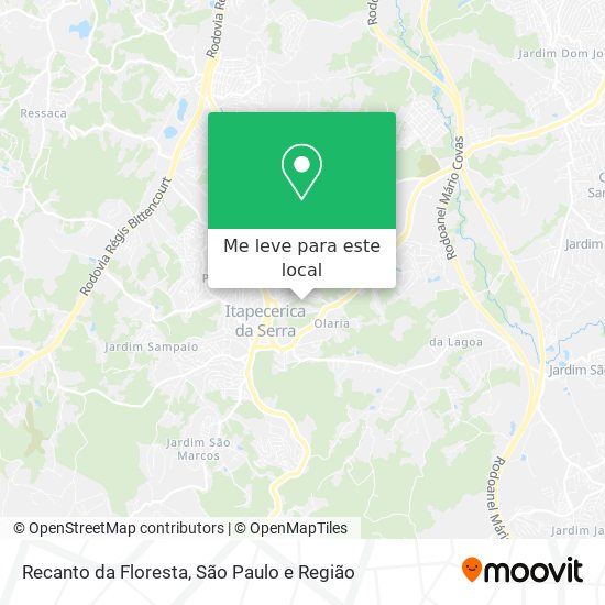 Recanto da Floresta mapa