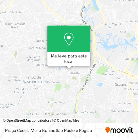 Praça Cecília Mello Bonini mapa