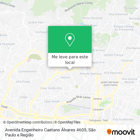 Avenida Engenheiro Caetano Álvares 4605 mapa