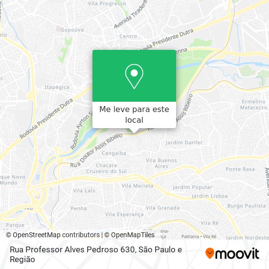 Rua Professor Alves Pedroso 630 mapa