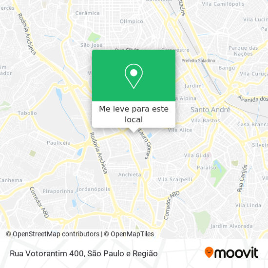 Rua Votorantim 400 mapa