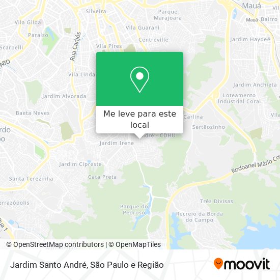 Jardim Santo André mapa