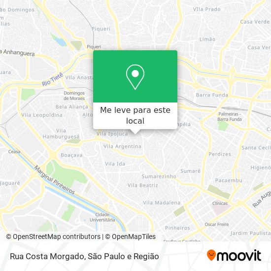 Rua Costa Morgado mapa
