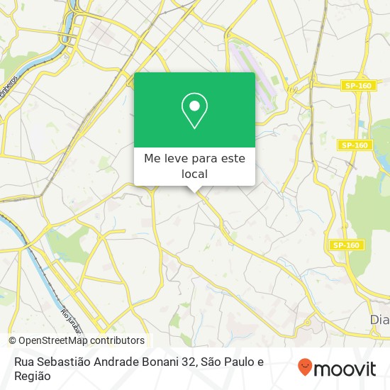 Rua Sebastião Andrade Bonani 32 mapa