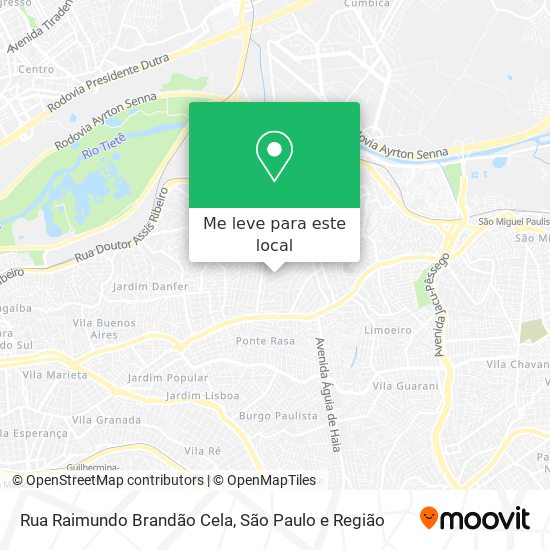 Rua Raimundo Brandão Cela mapa