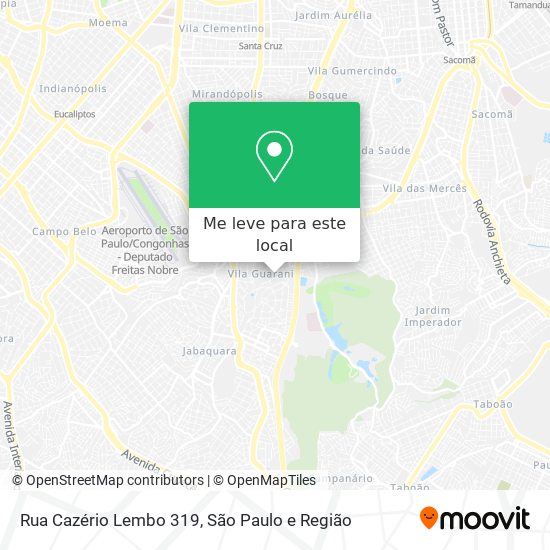 Rua Cazério Lembo 319 mapa