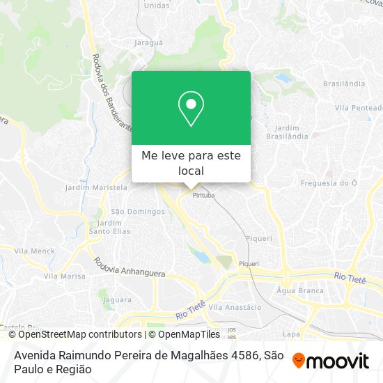 Avenida Raimundo Pereira de Magalhães 4586 mapa