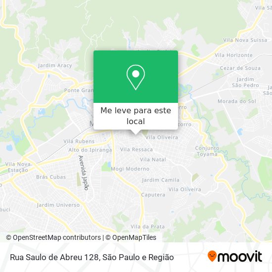 Rua Saulo de Abreu 128 mapa