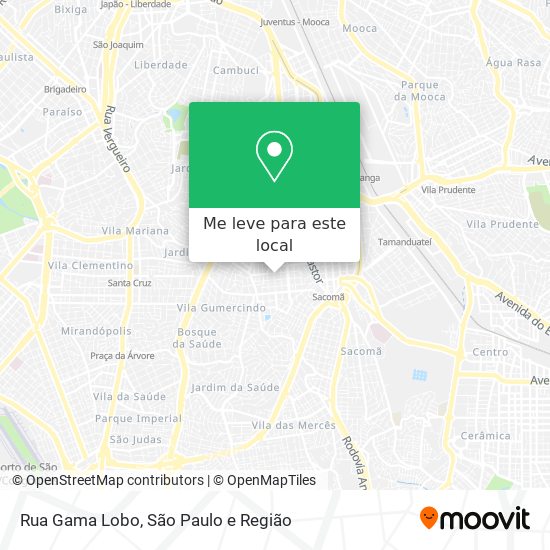 Rua Gama Lobo mapa