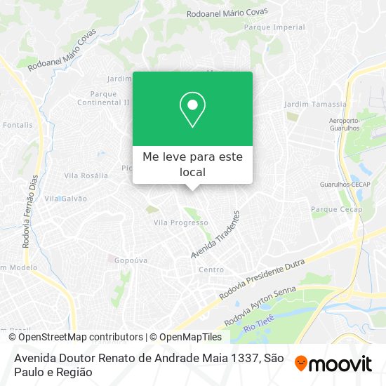 Avenida Doutor Renato de Andrade Maia 1337 mapa