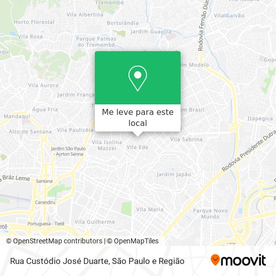 Rua Custódio José Duarte mapa