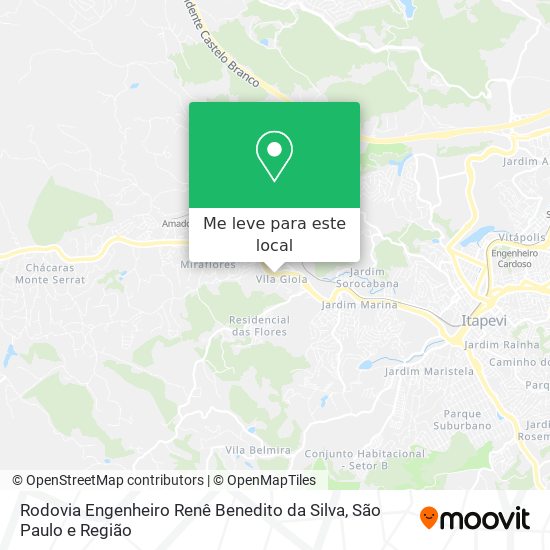 Rodovia Engenheiro Renê Benedito da Silva mapa