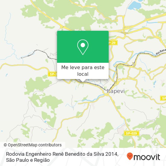 Rodovia Engenheiro Renê Benedito da Silva 2014 mapa