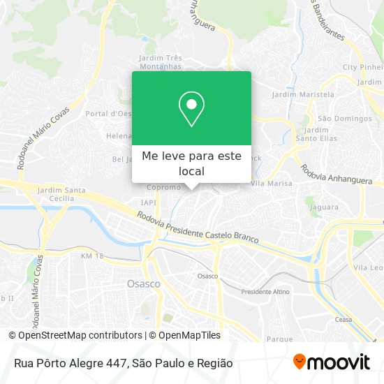 Rua Pôrto Alegre 447 mapa